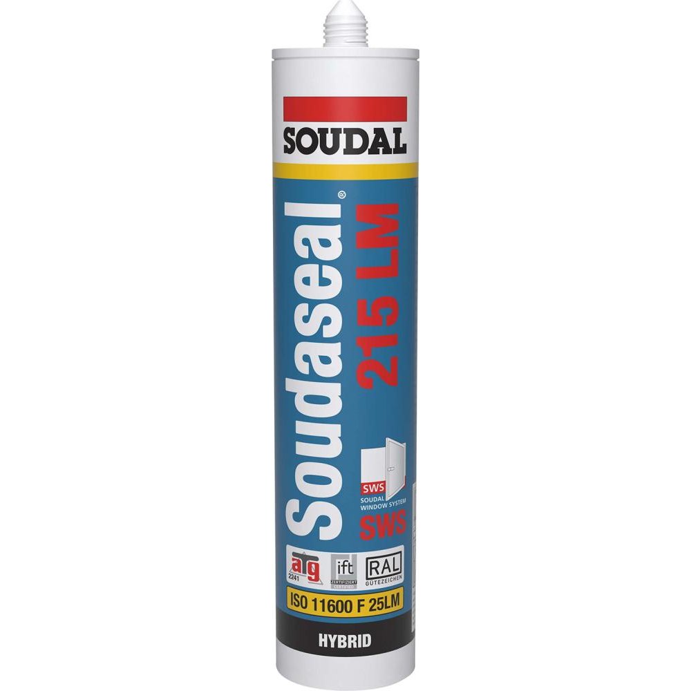 Adeziv de etansare neutru Soudaseal 215LM, cartus 0.29 kg, alb, 105022, SOUDAL - sefira.ro