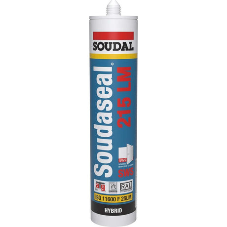 Adeziv de etansare neutru Soudaseal 215LM, cartus 0.29 kg, alb, 105022, SOUDAL - sefira.ro