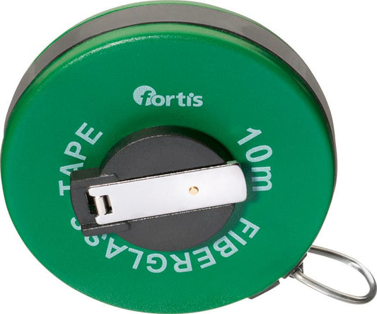 Fiber tape measure 10m x 15 mm, FORTIS