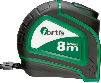 Ruleta cu opritor banda 3m x 16 mm, FORTIS