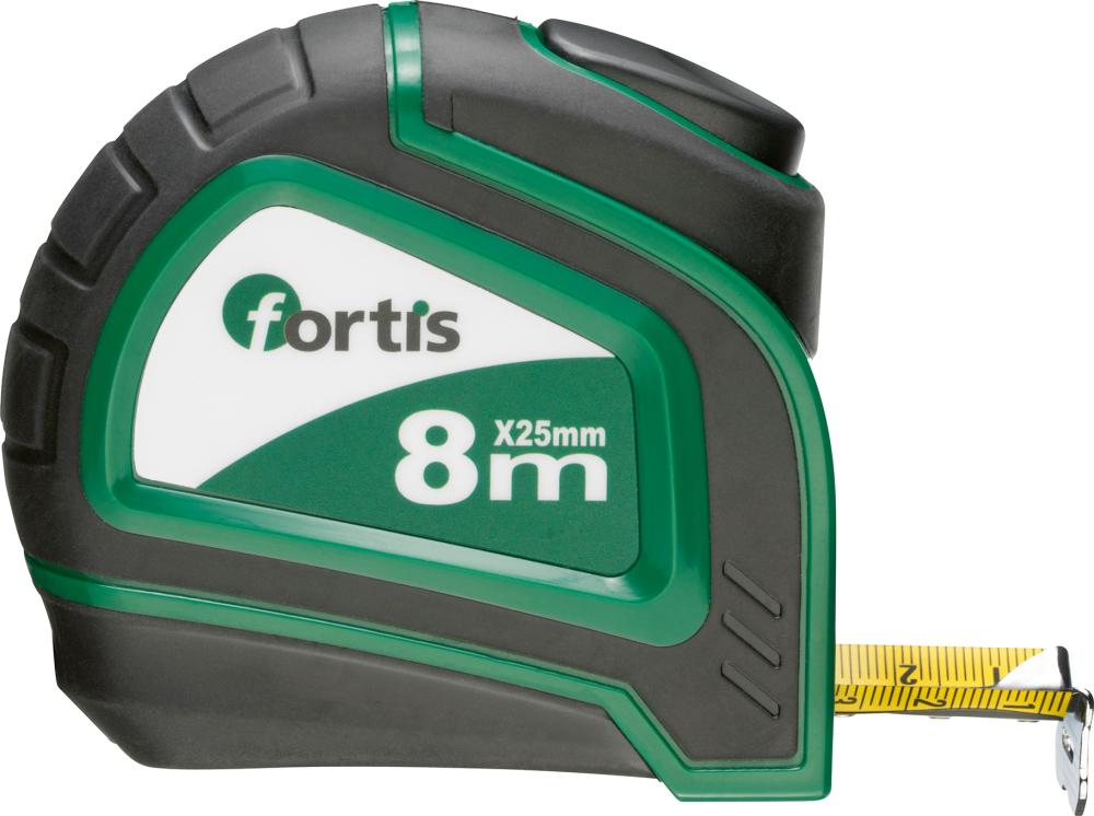 Ruleta cu opritor banda 3m x 16 mm, FORTIS