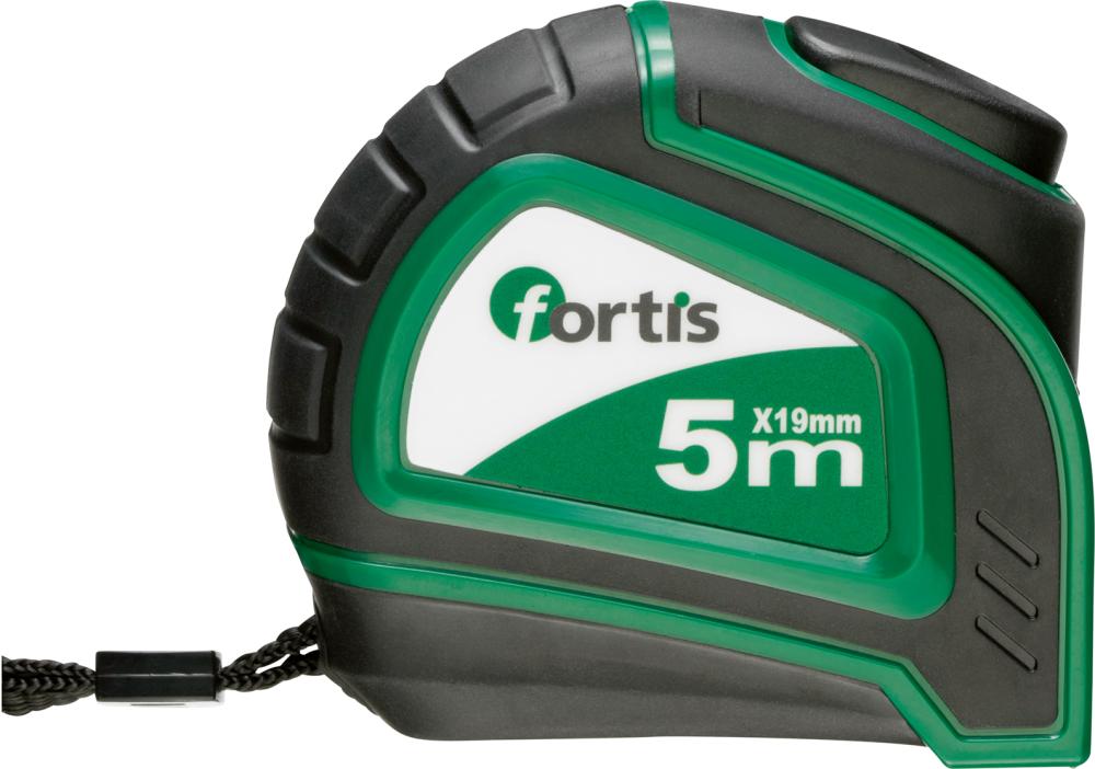 Ruleta cu opritor banda 3m x 16 mm, FORTIS