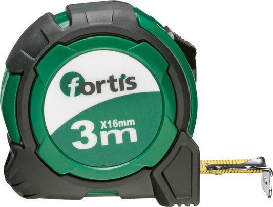 Pocket tape measure 3m x 16mm, FORTIS