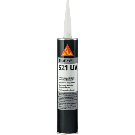 Adeziv monocomponent pe baza de poliuretan Sikaflex®-521 UV, cartus 0.3 l, negru, SIKA - sefira.ro