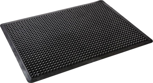 Anti-fatigue mat, 12 x 1200 x 900 mm, black, with round studs