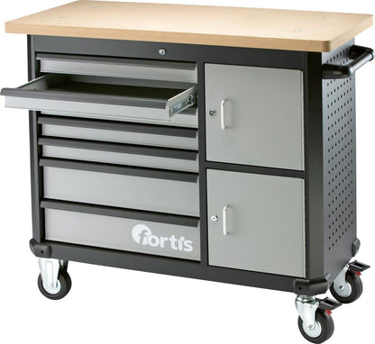 Tool cabinet, mobile, 7 drawers, 1170 x 560 x 1020 mm, FORTIS