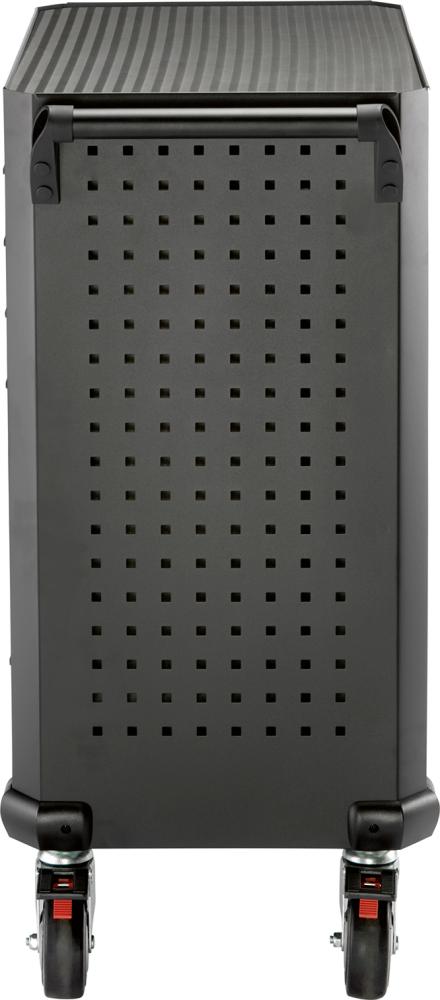 Mobile tool cabinet, 7 drawers, 705x460x1020mm, black/grey, FORTIS