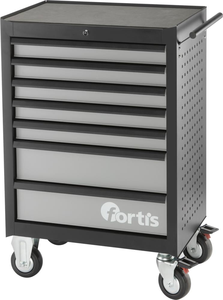 Tool cabinet, mobile, 680 x 460 x 1020 mm, 7 drawers, FORTIS