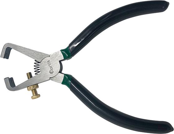 Wire stripping pliers 160mm, plastic insulation, polished, FORTIS