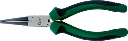 Long-nose pliers, round, 160mm, multi-component handle, polished, FORTIS