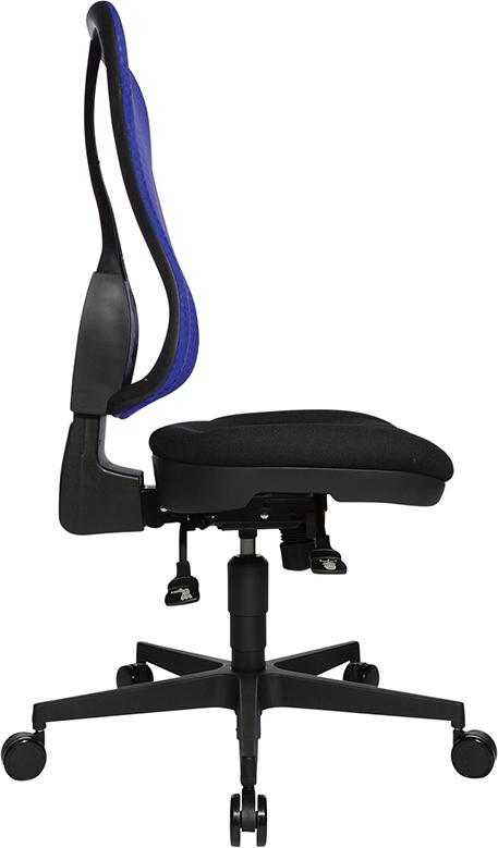 Scaun rotativ de birou model Head Point SY, negru, spatar 590 mm, reglabil pe inaltime si inclinare, TOPSTAR - sefira.ro