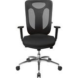 Scaun pivotant de birou model Sitness Net Pro 100, negru, spatar reglabil 600 - 650 mm, TOPSTAR - sefira.ro