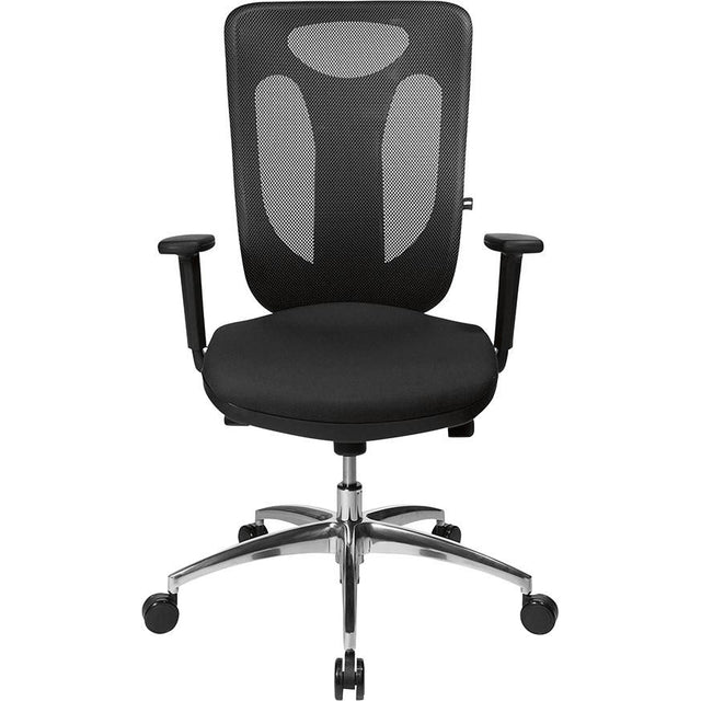 Scaun pivotant de birou model Sitness Net Pro 100, negru, spatar reglabil 600 - 650 mm, TOPSTAR - sefira.ro