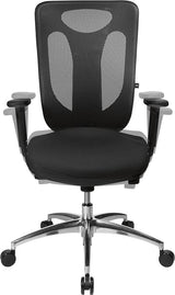 Scaun pivotant de birou model Sitness Net Pro 100, negru, spatar reglabil 600 - 650 mm, TOPSTAR - sefira.ro