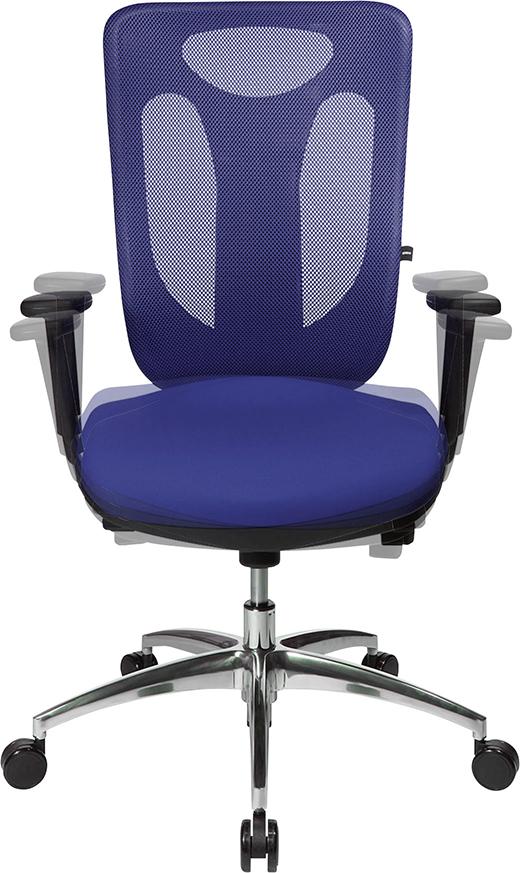 Scaun pivotant de birou model Sitness Net Pro 100, negru, spatar reglabil 600 - 650 mm, TOPSTAR - sefira.ro