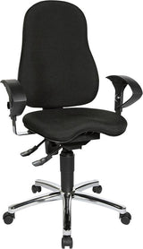 Scaun pivotant de birou model Sitness 10, negru, spatar 570 mm, TOPSTAR - sefira.ro