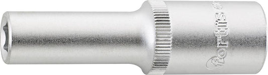 Socket wrench 1/2", 10mm, 6 edges, long, FORTIS