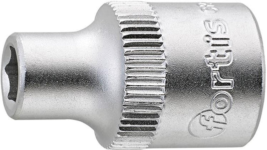 Socket wrench 3/8" 6mm, 6 edges, FORTIS