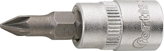 Socket wrench bit 1/4", PZ1x36mm, FORTIS