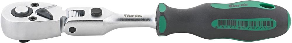 1/4" reversible ratchet driver, 160mm, FORTIS