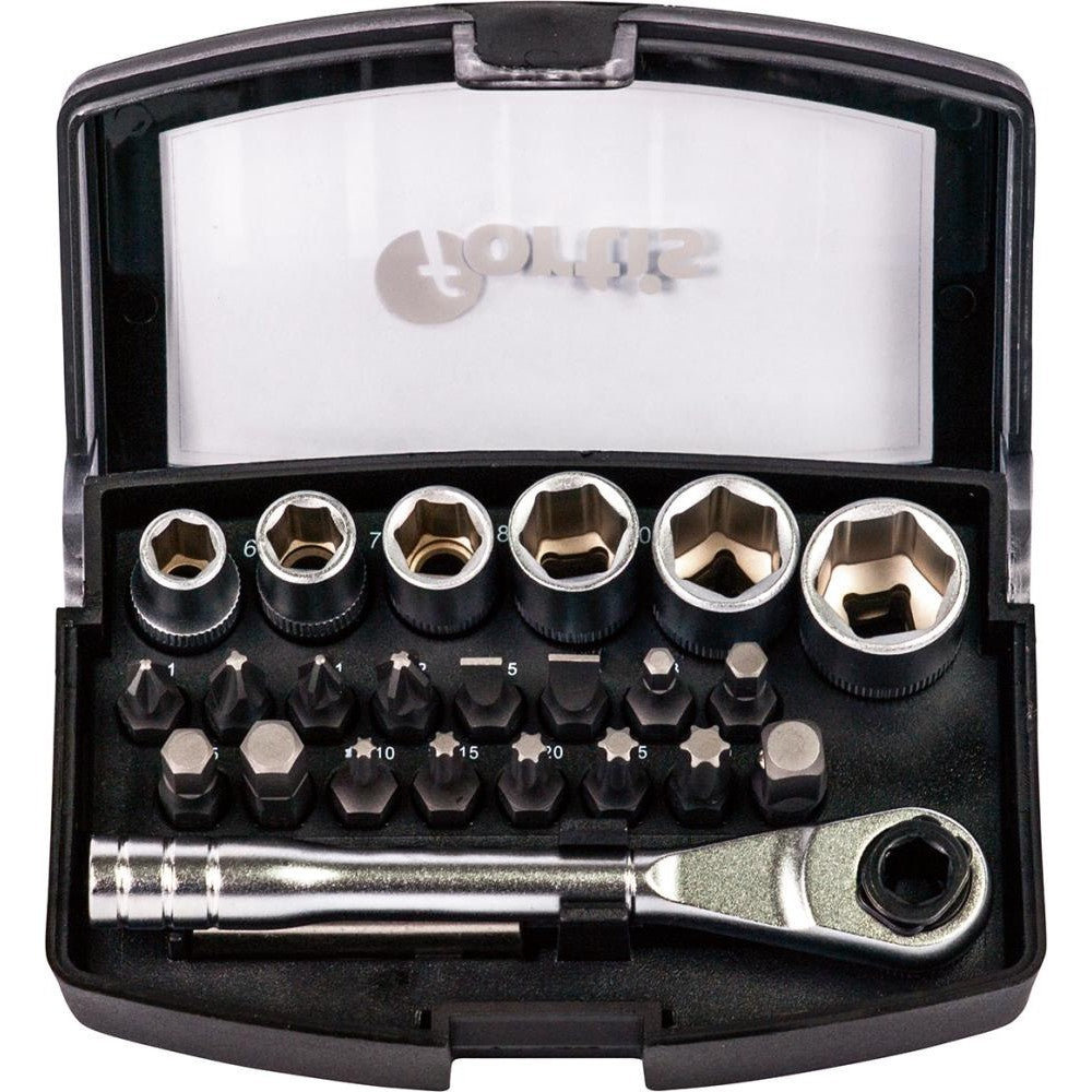 Set biti cu antrenor cu clichet, 24 buc, FORTIS - sefira.ro