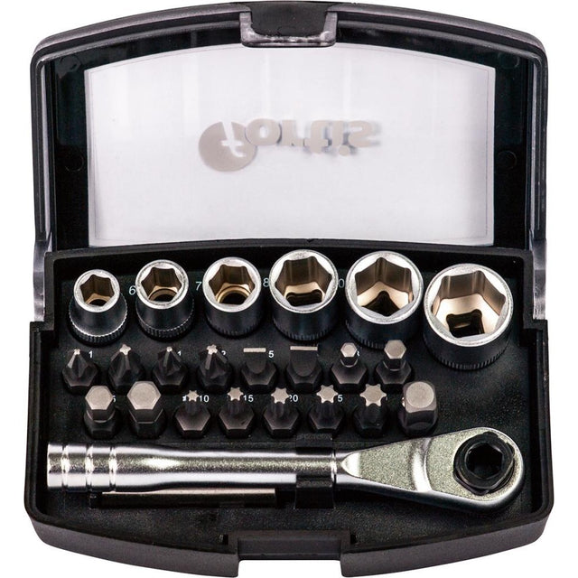 Set biti cu antrenor cu clichet, 24 buc, FORTIS - sefira.ro