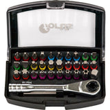 Set biti cu antrenor cu clichet si inel colorat de identificare, 32 buc, FORTIS - sefira.ro