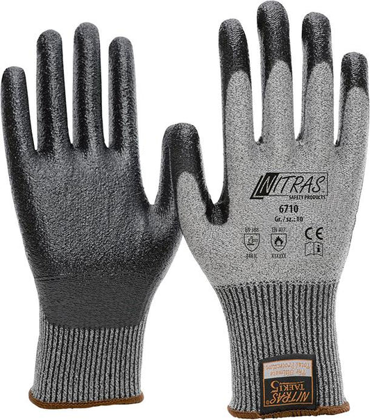 Cut protection gloves, 6710 TAEKI, size 8, NITRAS