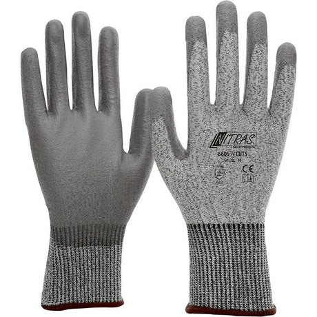 Manusi de protectie impotriva taierii, 6605 Cut 5, marimea 8, NITRAS - sefira.ro