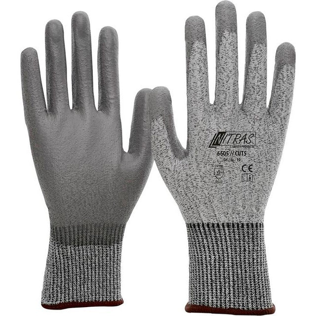 Manusi de protectie impotriva taierii, 6605 Cut 5, marimea 8, NITRAS - sefira.ro