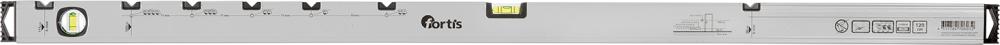 Electrician's spirit level 120cm, FORTIS