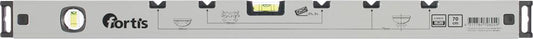 Plumbers' spirit level 70cm, FORTIS