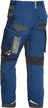 Pantaloni B Flexolution marimea 48, albastru/gri/antracit - sefira.ro