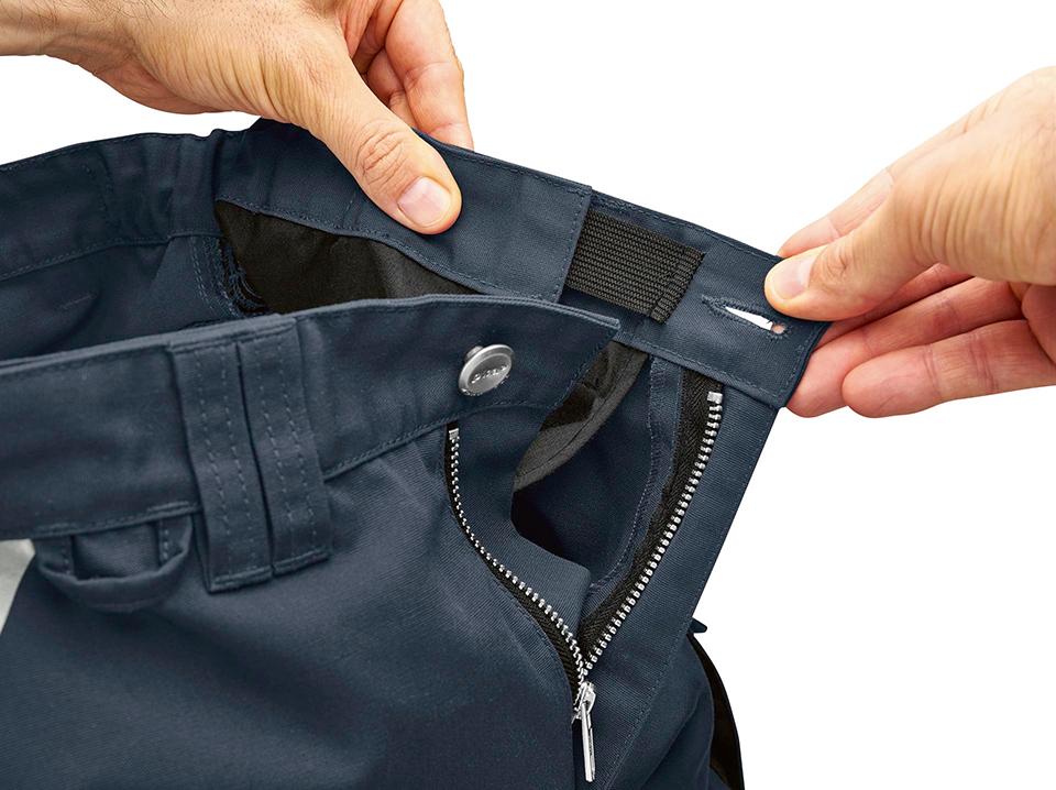 Pantaloni B Flexolution marimea 48, albastru/gri/antracit - sefira.ro