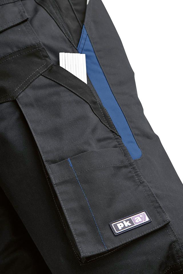 Pantaloni B Flexolution marimea 48, albastru/gri/antracit - sefira.ro