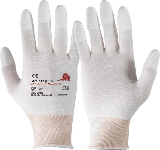 Camapur® Comfort 617 textile assembly gloves, size 6, white, HONEYWELL