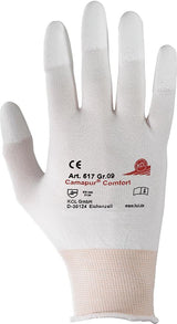 Manusi textile de montaj Camapur® Comfort 617, marimea 6, albe, HONEYWELL - sefira.ro