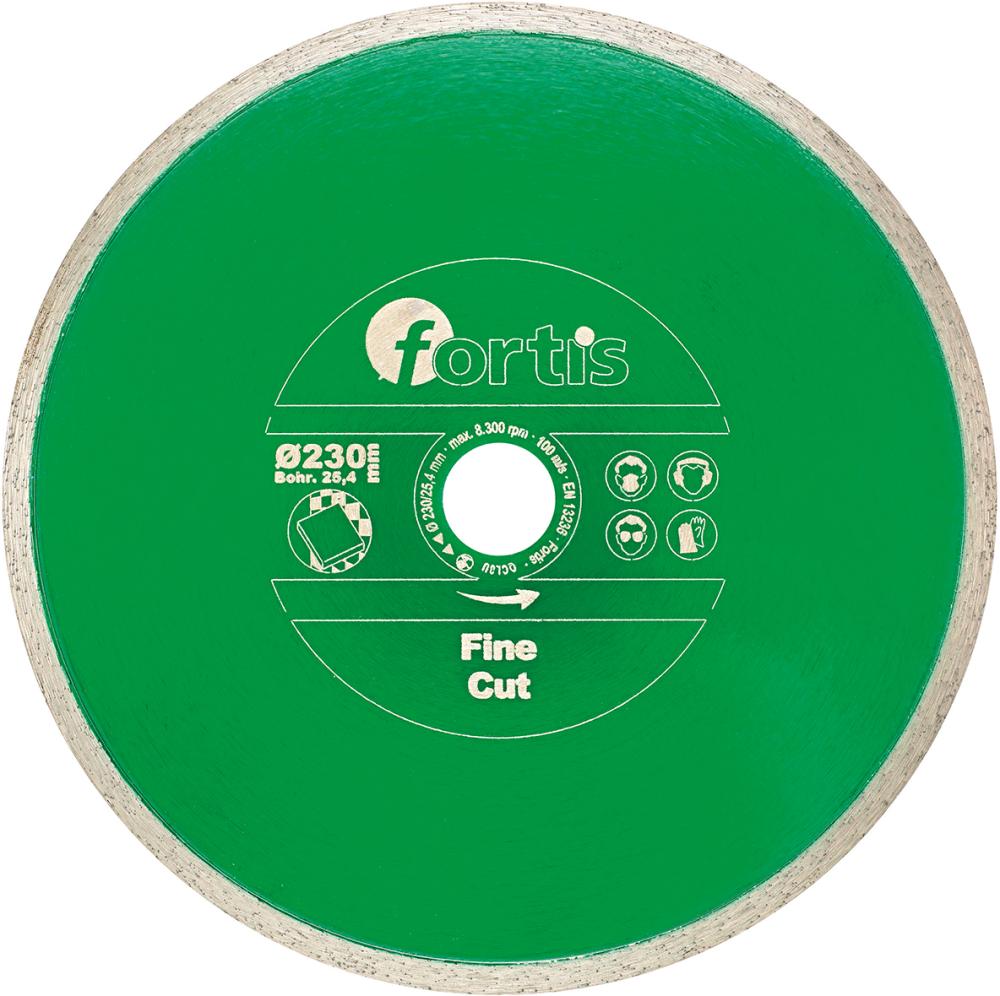 Disc de debitat diamantat, pentru gresie, faianta, taiere uscata, 115mm, FORTIS