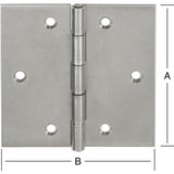 Balama patrata DIN 7954 C, inox, 40 x 40 x 0.9 mm, fixare cu 6 suruburi Ø 3.0 mm, VORMANN - sefira.ro