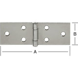 Balama pentru masa, lata, inox, 100 x 32 x 1.2 mm, fixare cu 6 suruburi Ø 3.0 mm, VORMANN - sefira.ro