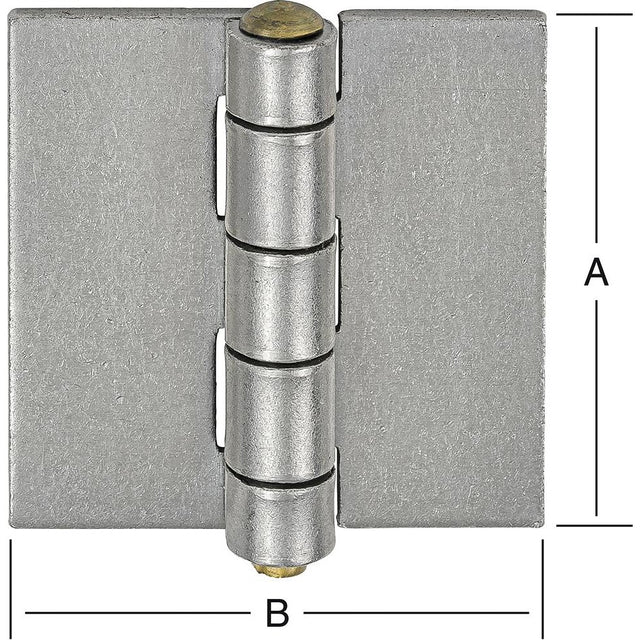 Balama din fier, pentru fereastra din otel, 60 x 55 x 2.5 mm, VORMANN - sefira.ro
