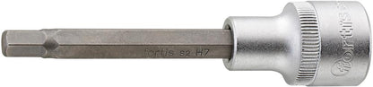 Socket wrench bit 1/2", for hexagon socket screws, 5x55mm, FORTIS