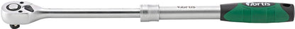 Ratchet driver, telescopic, 1/2", length 305-445mm, 72 teeth, FORTIS