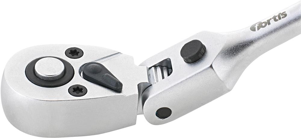 Antrenor cu clichet comutativ articulat 1/4", 160mm, FORTIS - sefira.ro