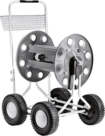 Metal hose reel, with drum, Jumbo, 165m 1/2" or 75m 3/4", CLABER