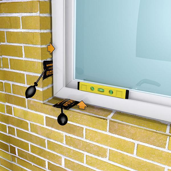 Perna de aer pentru montaj ferestre si usi MINI, 100 x 160 mm, inaltime 2-50mm, max 70 kg, WINBAG - sefira.ro