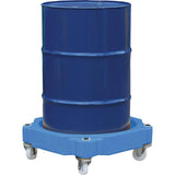 Carucior pentru butoaie 205L, PE, 725 x 725 x 255 mm, fara maner din otel - sefira.ro