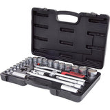 Set chei tubulare 1/2", antrenor cu clichet, Nr. 917,0728, 28 piese, KS TOOLS - sefira.ro