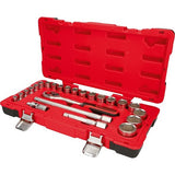 Set chei tubulare 1/2", antrenor cu clichet, Nr. 951,0624, 24 piese, KS TOOLS - sefira.ro