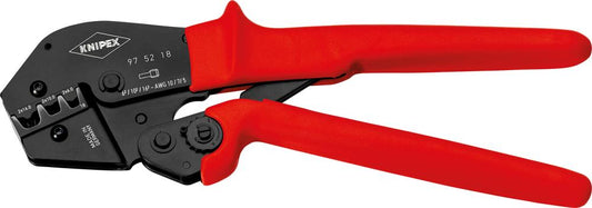 Crimping pliers, with lever, plastic handle, 250mm, 2x6-2x16mm², KNIPEX